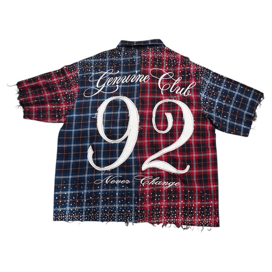 GALAXY FLANNEL (RED/BLUE)