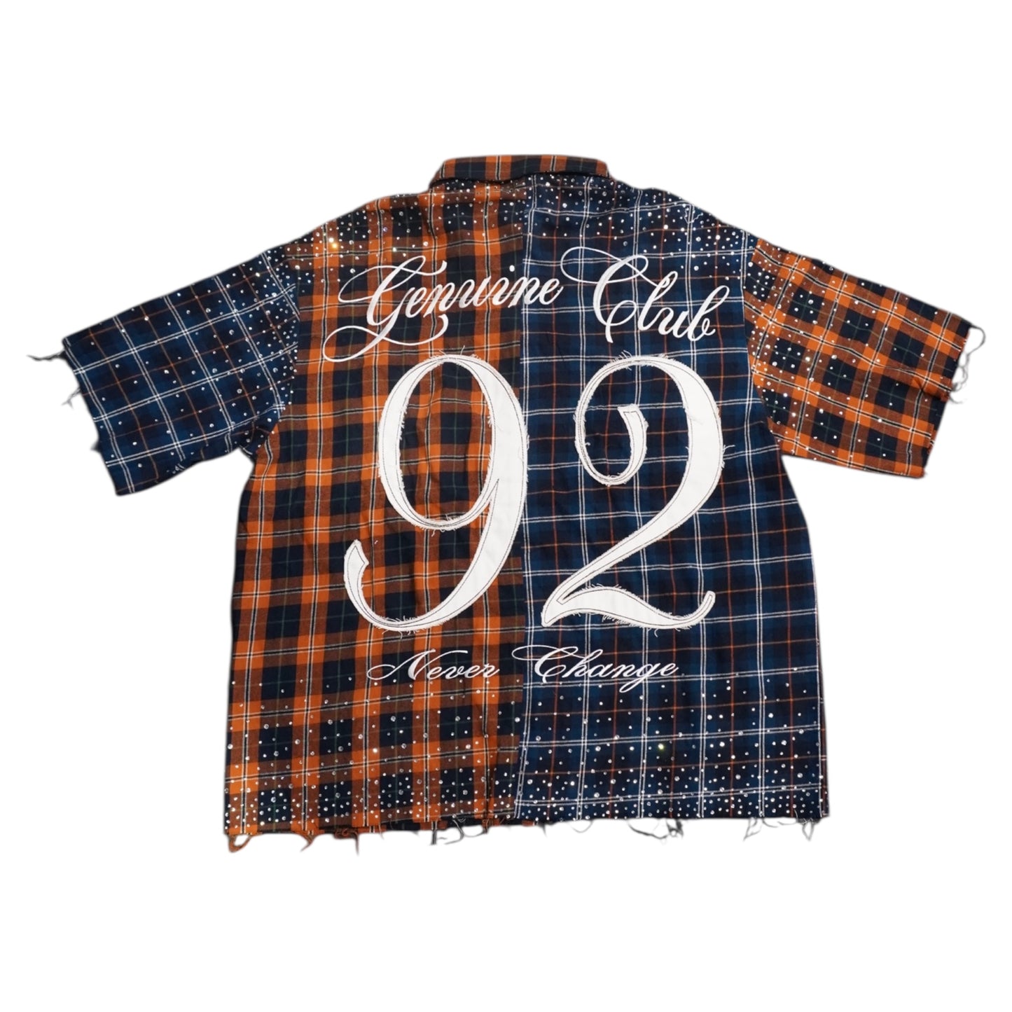 GALAXY FLANNEL (Blue/Off Orange)