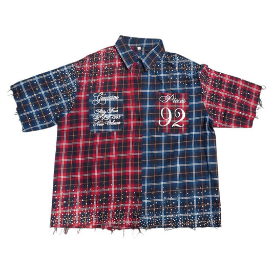 GALAXY FLANNEL (RED/BLUE)
