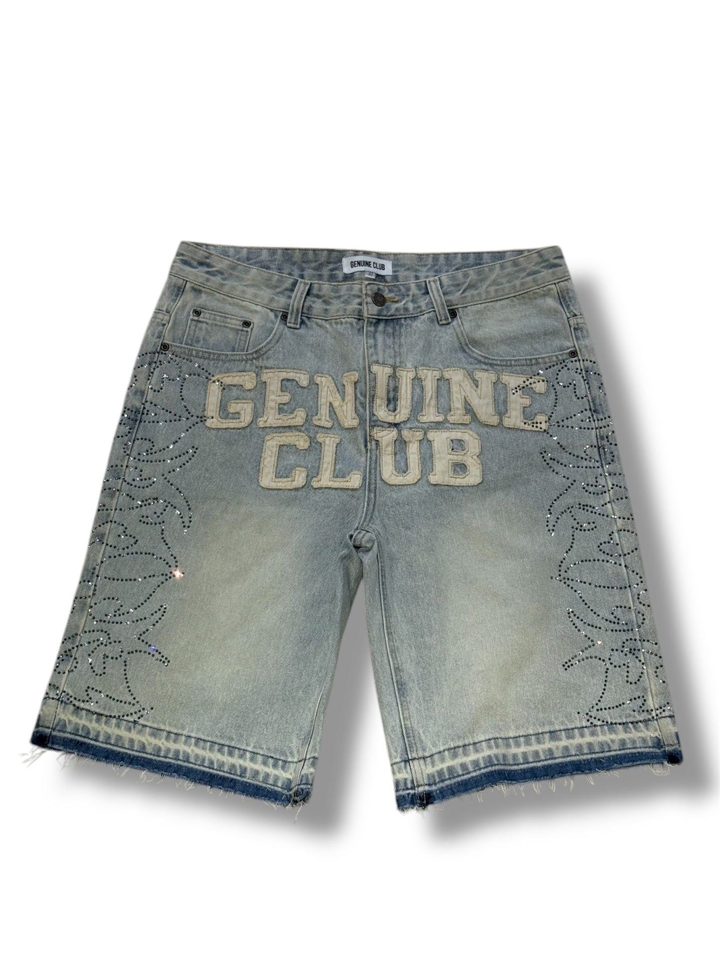 Distressed Washed Genuine Jorts